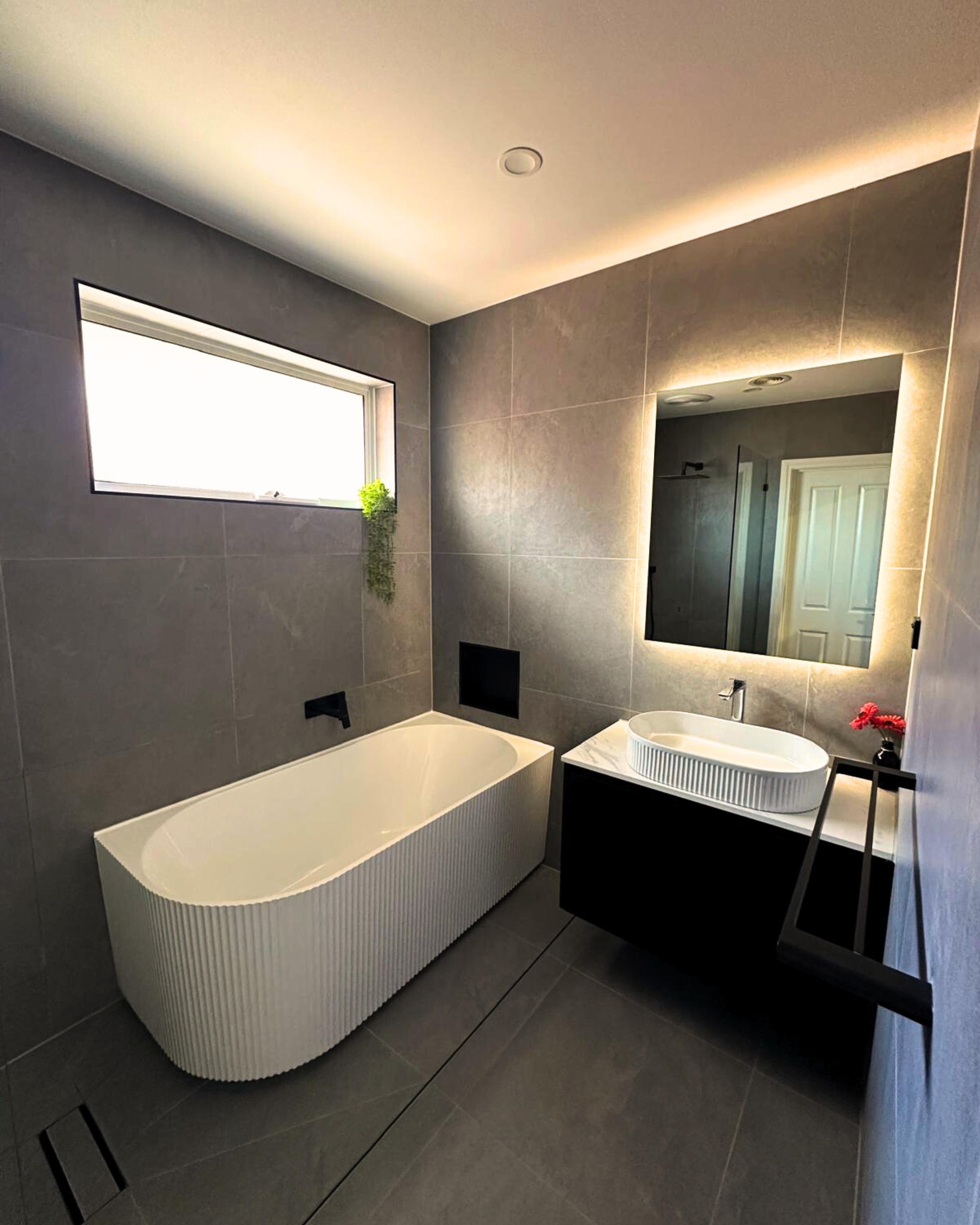 Modern Bathroom Makeover by Amzy Constructions - After