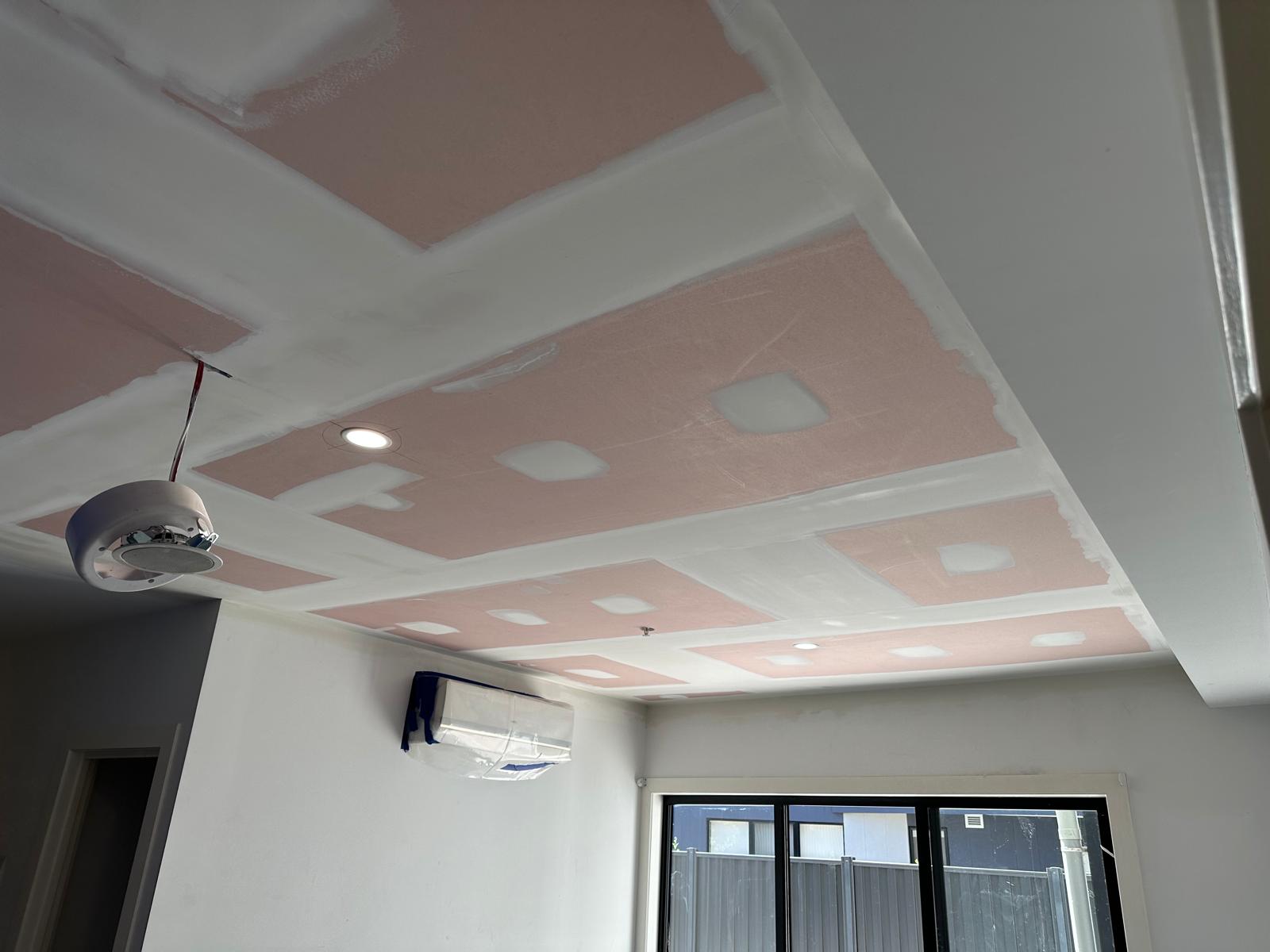 Clean ceiling lines with downlight preparation