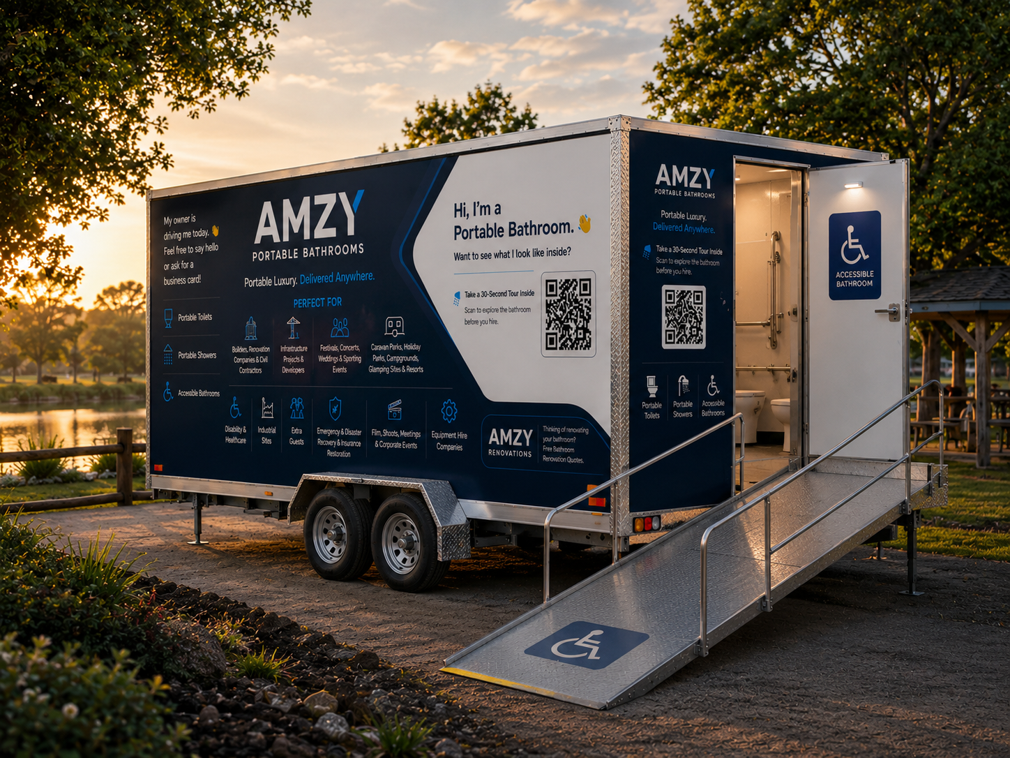 AMZY Portable Bathroom unit